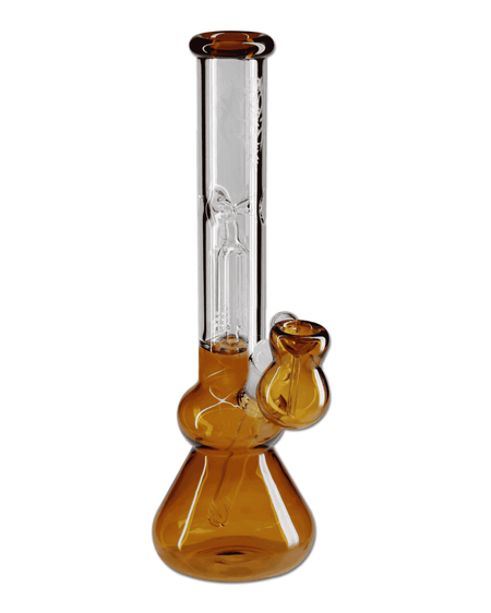 Nahaufnahme des 4-Arm Perkolators in der Black Leaf Fly Icebong, der für optimale Filtration sorgt