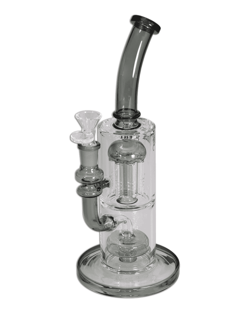 Nahaufnahme des 8-Arm Baumperkolators der Black Leaf Bong