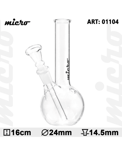Nahaufnahme des abnehmbaren Chillums, das als Diffusor dient, um den Rauch in das Rohr zu leiten.