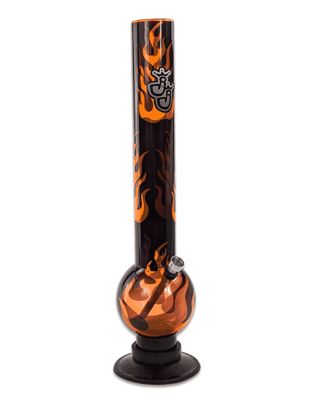 Edelstahl-Chillum mit passendem Kopf – robustes Zubehör der FIRE Acrylbong