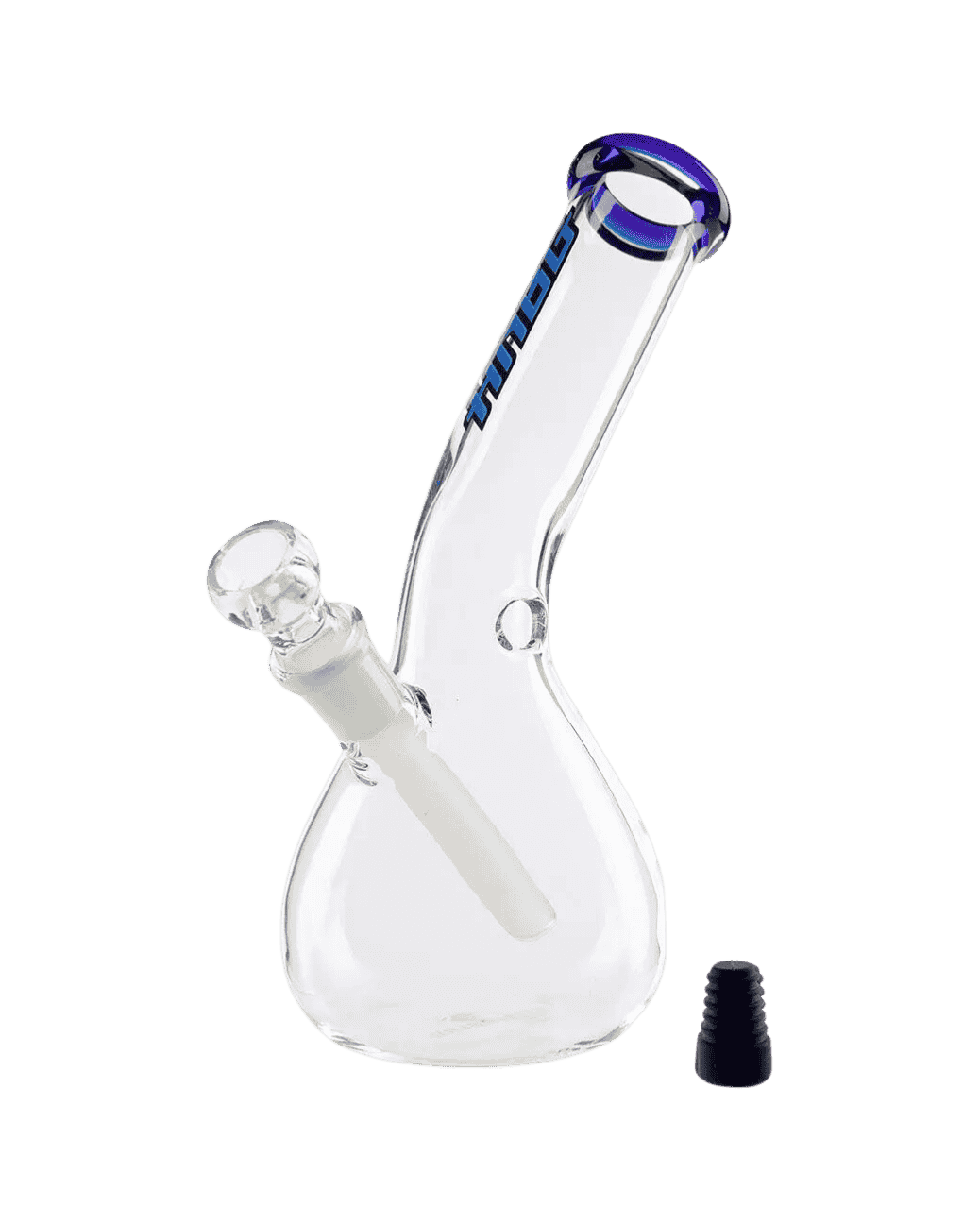 Flip Da Scripp Blue-Line Bong von Heisenberg mit einem (18.8 Schliff), mit Head und Chillum 