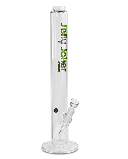 Vorderansicht der Glasbong Greenline JJ-S-007 mit 55 cm Höhe und 4 mm Borosilikatglas