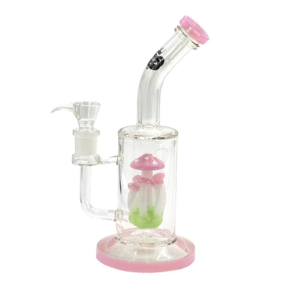 Pink Mushroom Percolator Bong