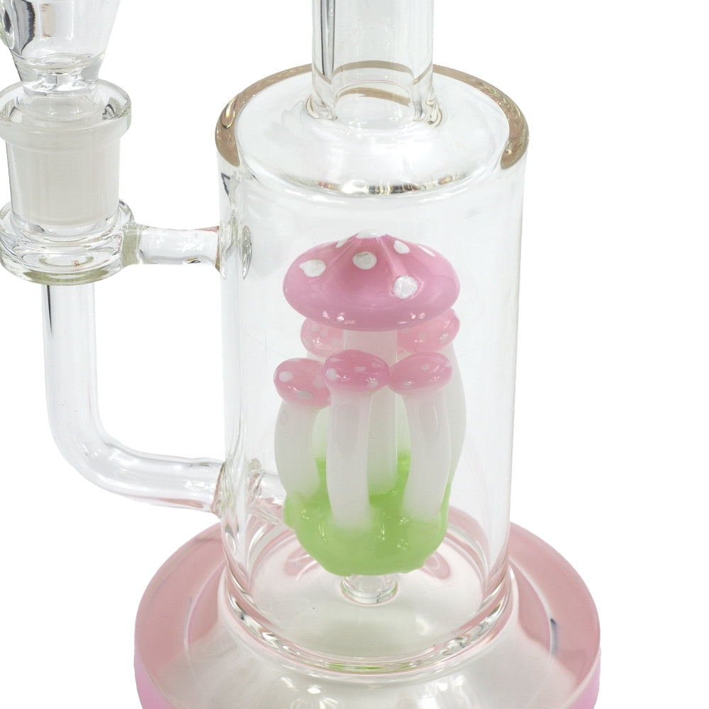 Pink Mushroom Percolator Bong