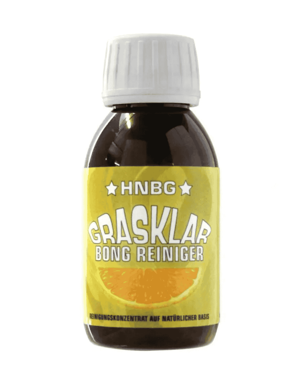 Ansicht der GRASKLAR Bong-Reiniger Flasche mit 100ml Inhalt