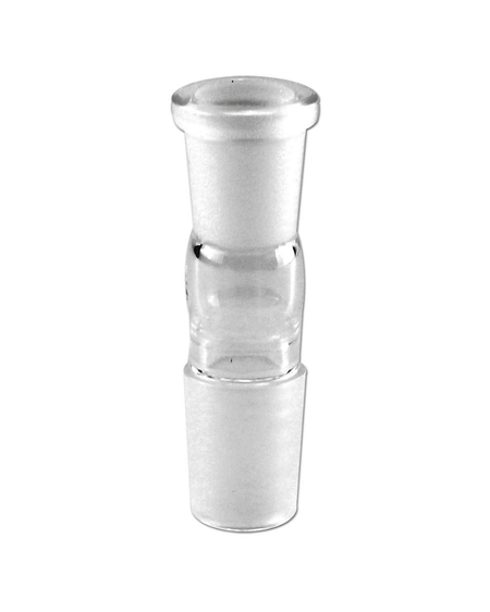 Gerade Kupplung aus Borosilikatglas – Flexibel und stabil für deine Glasbong mit einer 18.8er Schliff zum verbinden von Bong und Head.