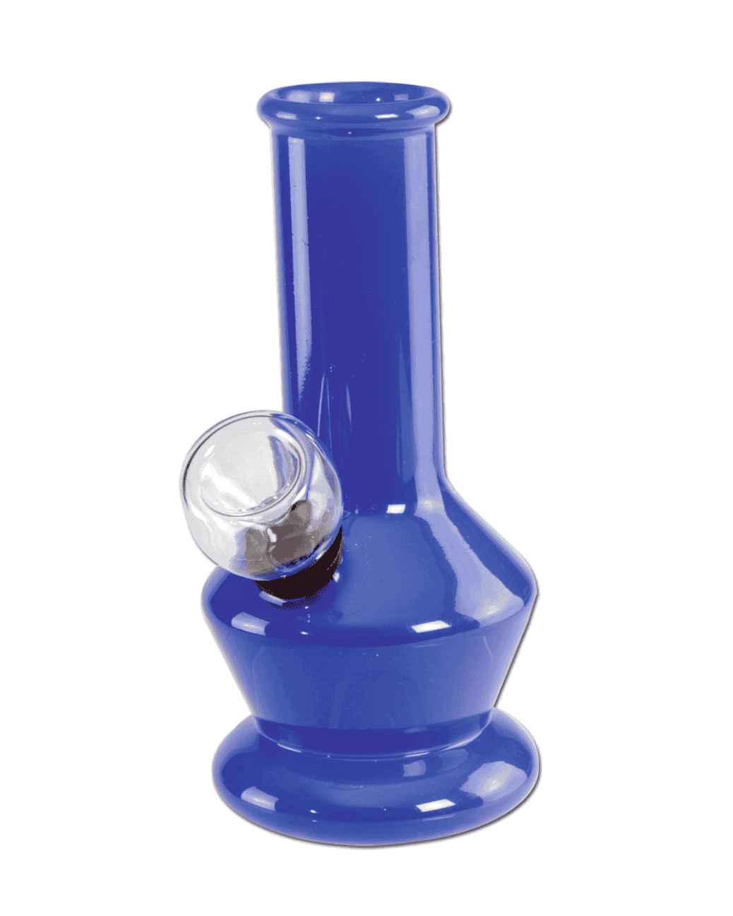 Kleine blaue Glasbong perfekt für unterwegs mit Head für den alltäglichen Gebrauch. 