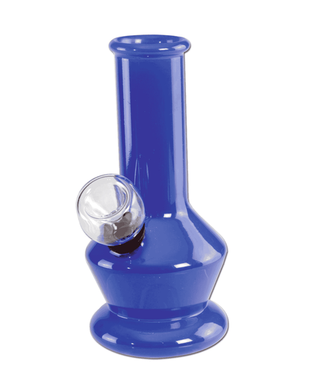 Kleine blaue Glasbong perfekt für unterwegs mit Head für den alltäglichen Gebrauch. 