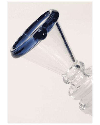 Black Leaf Glasbong mit doppeltem Schliff und 4-Arm Perkolator