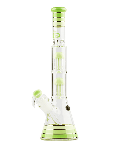 Nahaufnahme des 29.2 mm Steckkopfs der Grace Glass Golden Line Green Beaker Bong