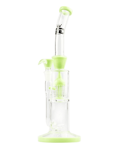 14 cm breiter Sockel der Grace Glass Green Barrel Bong, sorgt für Stabilität.
