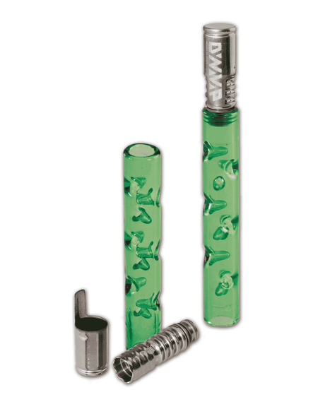 Handvaporizer mit sichtbarem Vapolicx/DynaVap Logo, klarer Borosilikatglaskörper