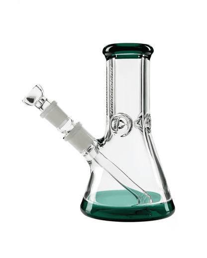 Detailansicht des seegrünen Mundstücks der Hank Glasbong HNBG