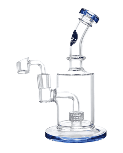Schöne Blue Incubator Glasbong mit Head/Kopf von Heisenberg zum Rauchen von Öl und Konzentraten