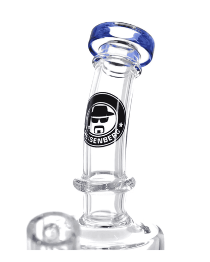 Schöne Blue Incubator Glasbong mit Head/Kopf von Heisenberg zum Rauchen von Öl und Konzentraten