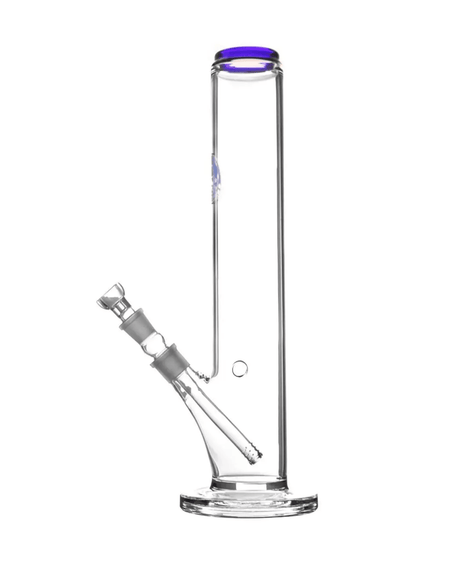 Schöne Heisenberg_Fat_Joe Glasbong mit Kickloch, passendem Chillum und Head/Kopf von Heisenberg zum Rauchen von Kräutern.