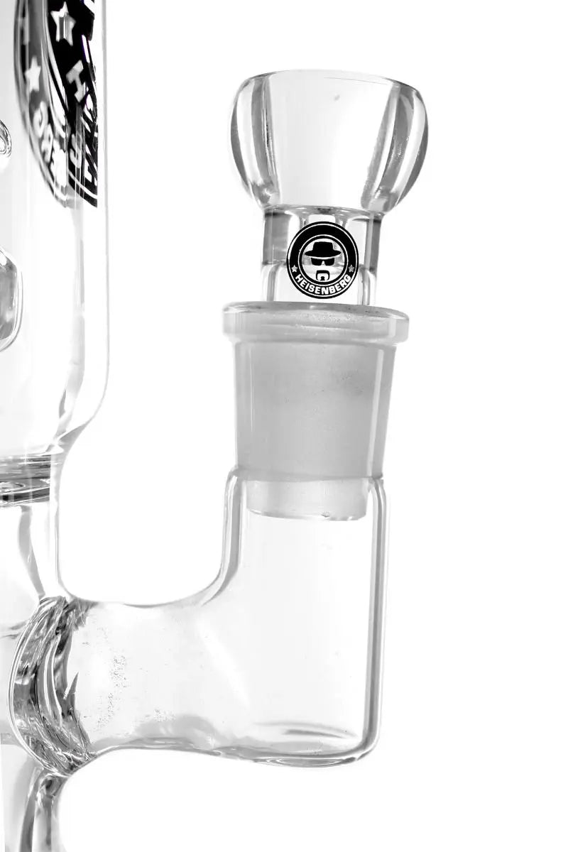 Schöne Forge Two  Glasbong mit Perkolator und passendem Head/Kopf von Heisenberg zum Rauchen von Kräutern. 