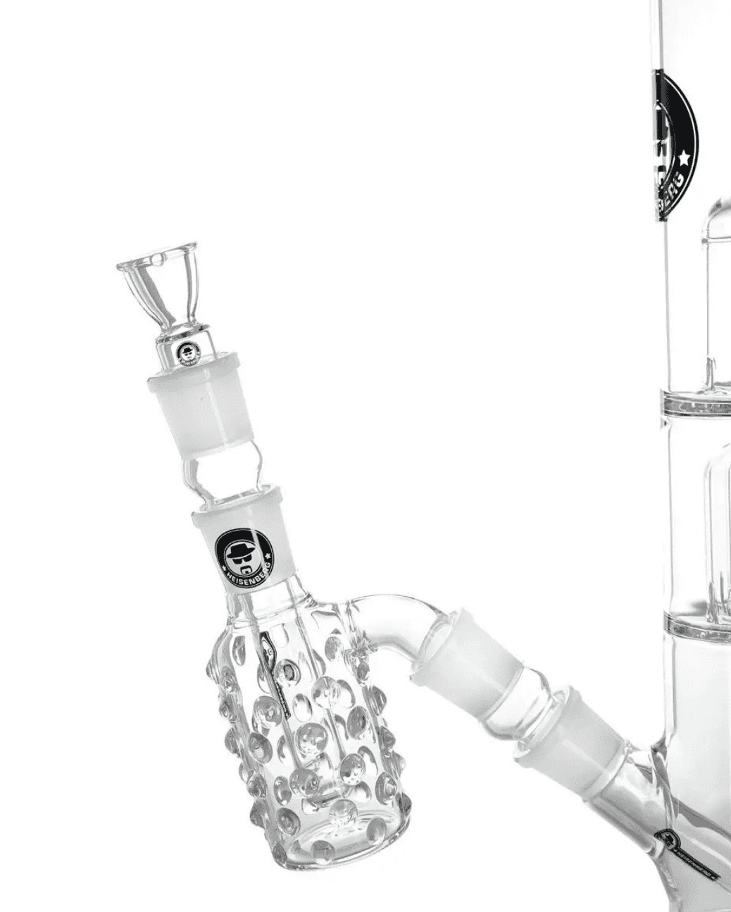 Nahaufnahme der aufgesetzten Glasperlen am Heisenberg Illusion Vorkühler 29.2