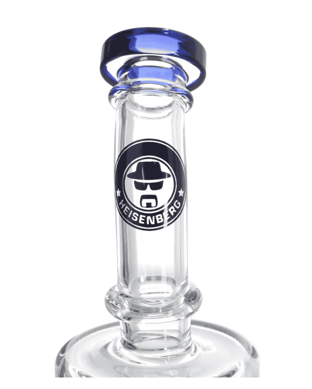 Stabiler blauer Rundfuß des Heisenberg Incubator V1 Dab Rig