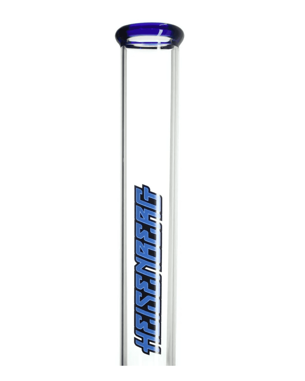 Schöne Long Slim Jim 3.0  Glasbong mit Eiskerben, passendem Chillum und Head/Kopf von Heisenberg zum Rauchen von Kräutern.