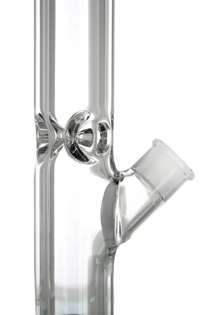 Schöne Mega-Impact Glasbong mit Eiskerben, passendem Chillum/Kupplung und Head von Heisenberg zum Rauchen von Kräutern.