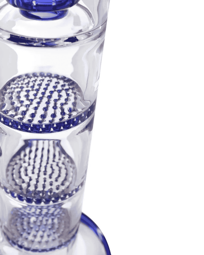 Blauer HEISENBERG Schriftzug auf der Glasbong Heisenberg Ocean.