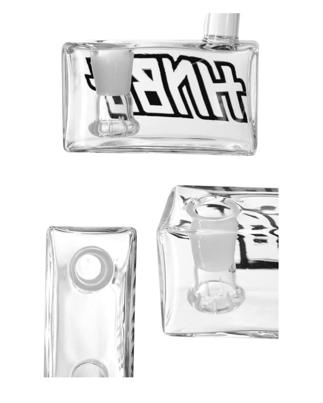 Schwarz abgesetztes Mundstück der Heisenberg Poco Loco 14.5 Mini Dab Bong