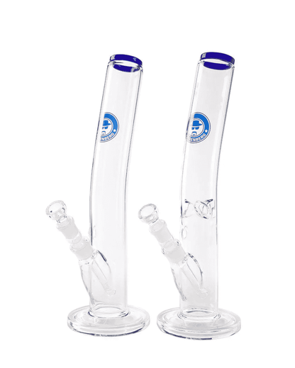 Schöne Heisenberg_Slick_Rick Glasbong mit passendem Chillum und Head/Kopf von Heisenberg zum Rauchen von Kräutern.