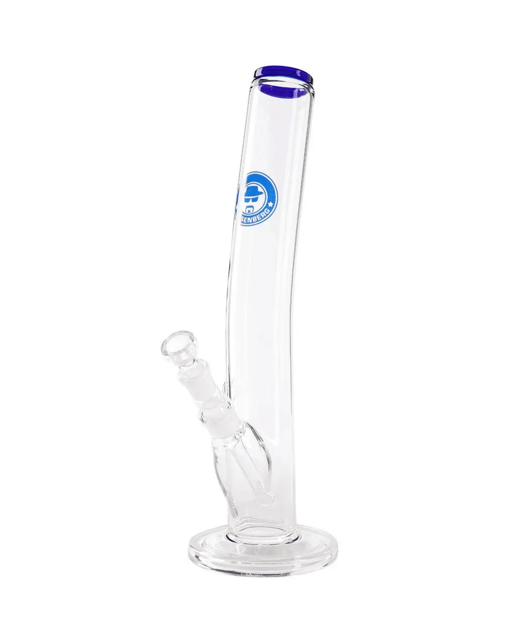 Schöne Heisenberg_Slick_Rick Glasbong mit passendem Chillum und Head/Kopf von Heisenberg zum Rauchen von Kräutern.