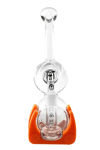 Schöne Uhrwerk 2.0 Glasbong mit passendem Head/Kopf von Heisenberg zum Rauchen von Kräutern günstig kaufen.