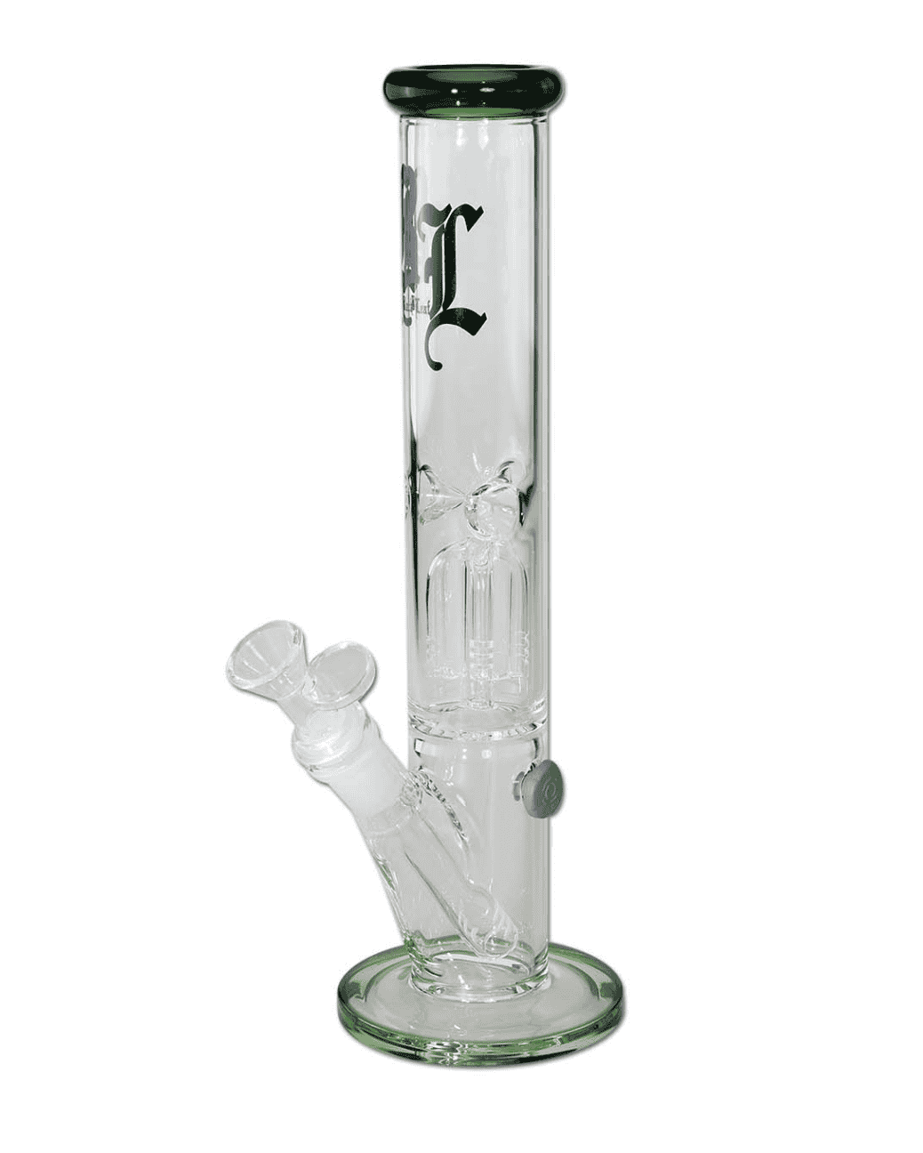 Handliche Icebong mit 4-Arm Perkolator und Normschliff 19/14