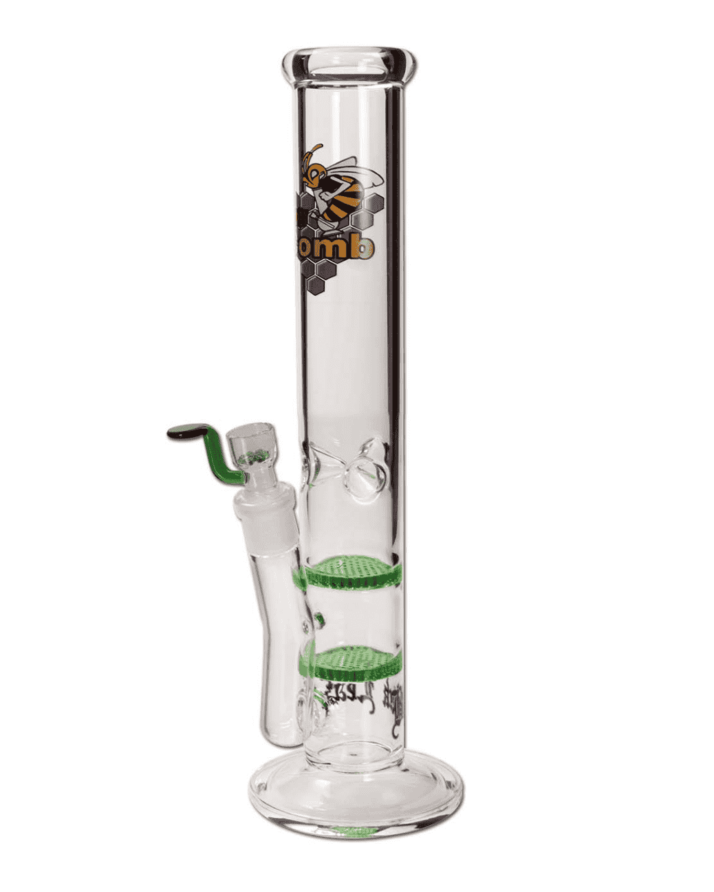 Hochwertige Icebong aus Borosilikatglas mit Eisdornen, 385mm