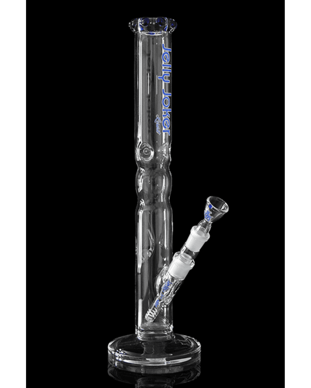 Detailaufnahme der Eiskerben der Jelly Joker Lasurit Bong, die für eine angenehme Kühlung des Rauches sorgen