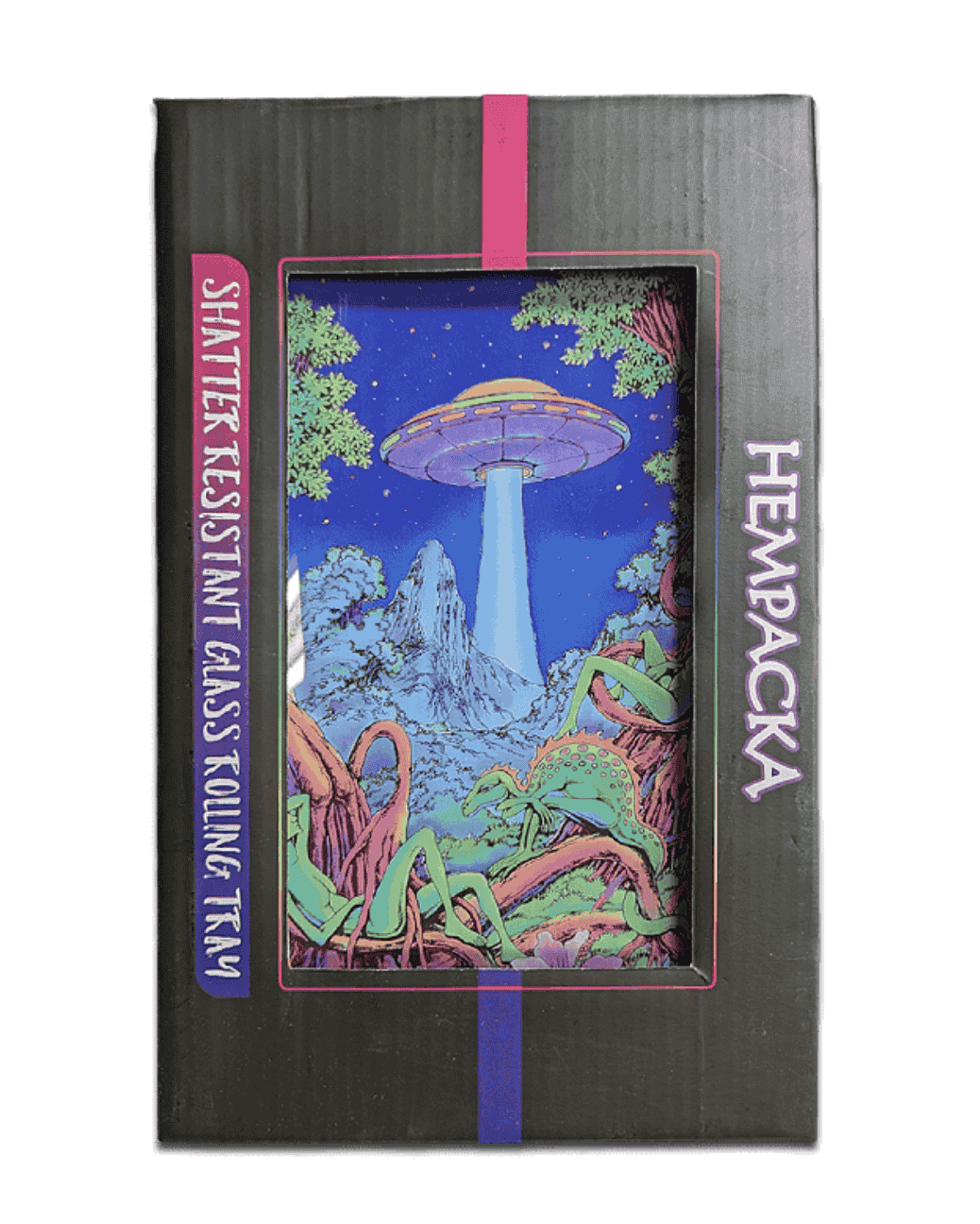 Jelly Joker Rolling Tray Alien Jungle Glas 25,5x15,5