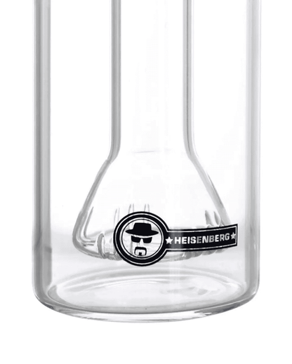 Kompakte Wasserkammer des Heisenberg HNBG Riddle Vorkühlers, passend für eine Vielzahl von Beakern und Standard-Bongs.