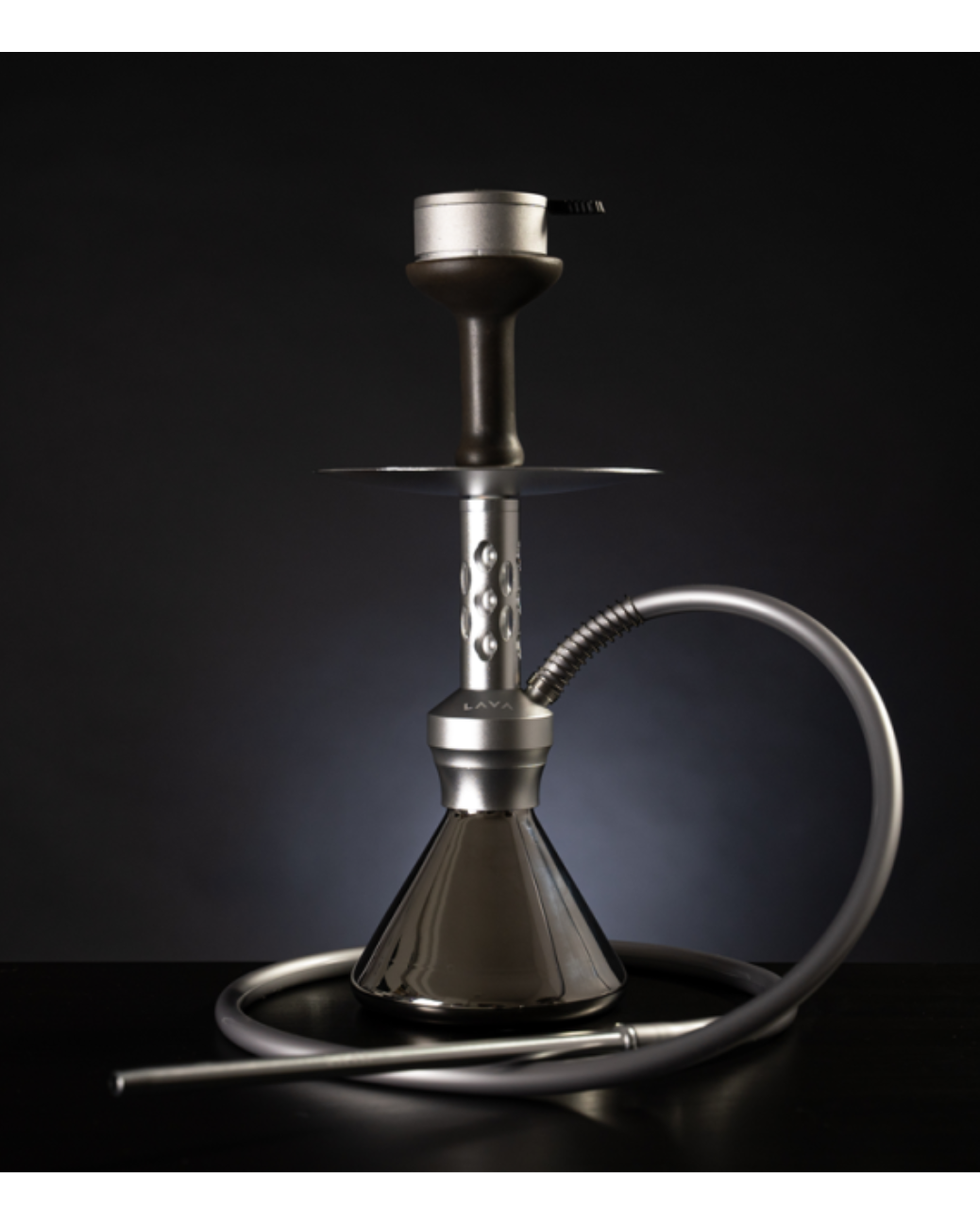 Detailansicht der hochwertigen Aluminium-Rauchsäule der Lava Minimi AIR