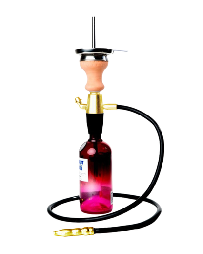 Goldenes Tauchrohr der Lava Shisha mit zwei Verlängerungen für verschiedene Flaschengrößen