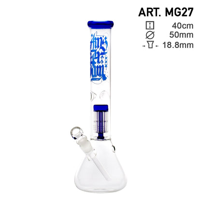 Amsterdam Bong Glas mit 8-Arm Perkolator