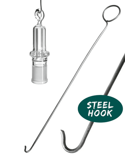 Detailansicht der zweiten Kammer mit Shower-Perc der Mad Professor Heisenberg, die für einen verfeinerten Rauchgenuss sorgt.