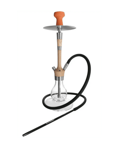 Elegante Madera X² SILVER - Ash Shisha von Kaya mit Schlauch, passendem Mundstück und Kopf. Zum Rauchen von Shishatabak.