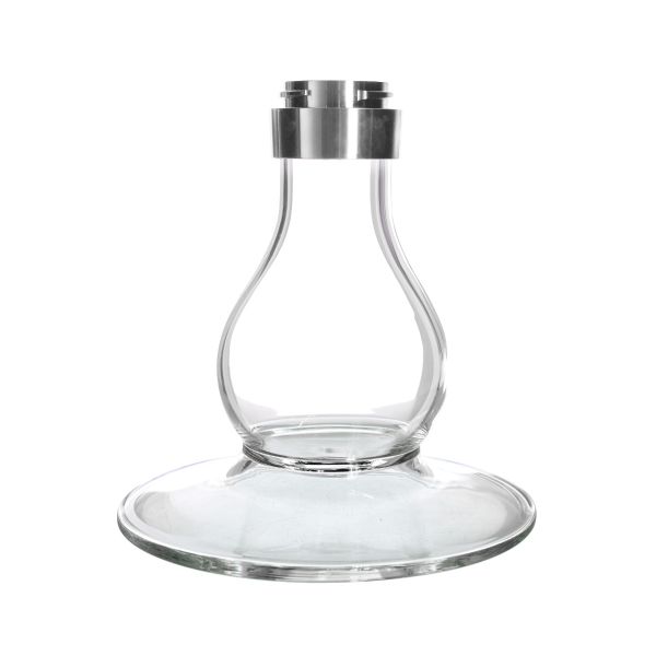 Elegante Madera X² SILVER - Ash Shisha von Kaya mit Schlauch, passendem Mundstück und Kopf. Zum Rauchen von Shishatabak.