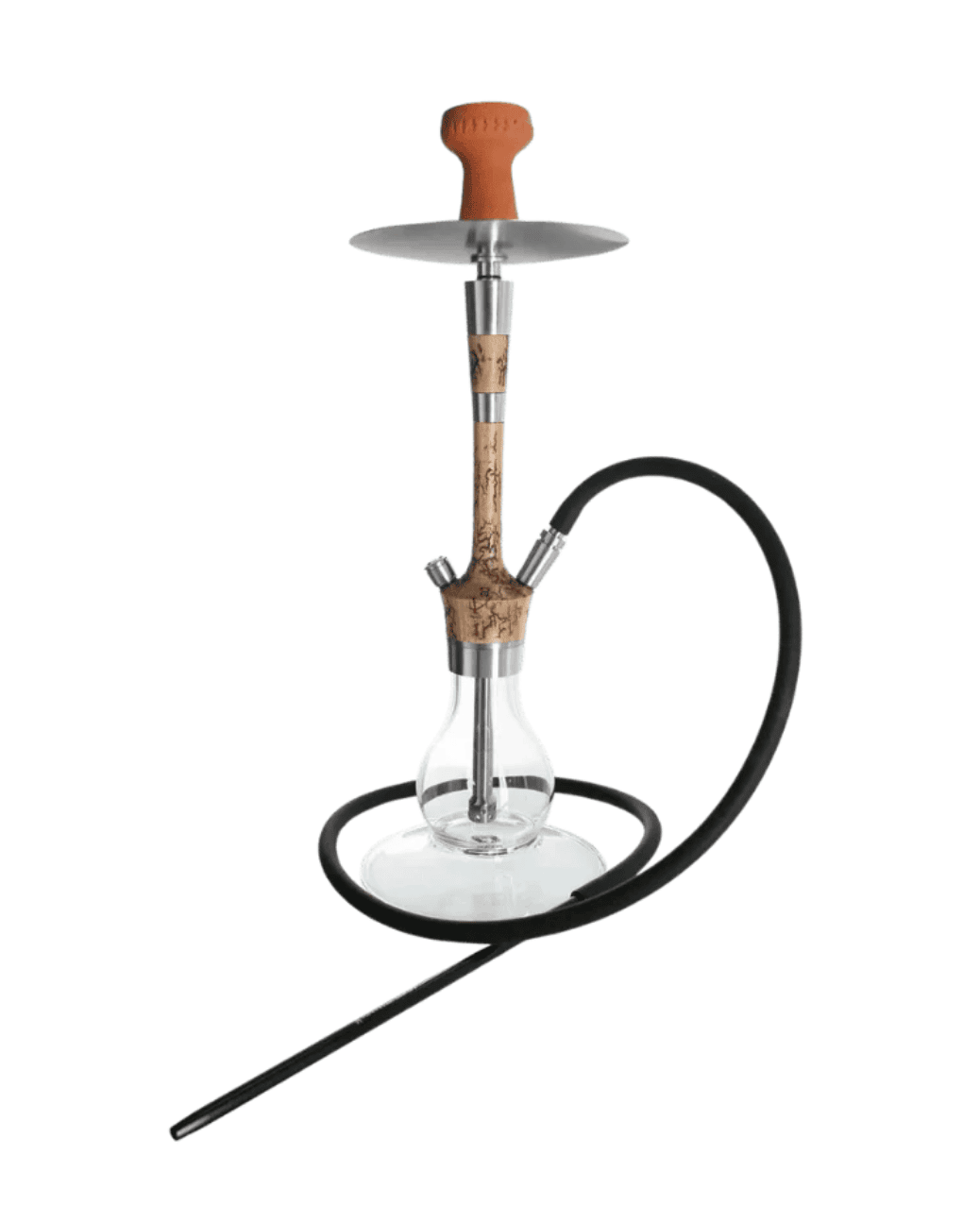 Elegante Madera X² SILVER - Beech Flash Shisha von Kaya mit Schlauch, passendem Mundstück und Kopf. Zum Rauchen von Shishatabak.