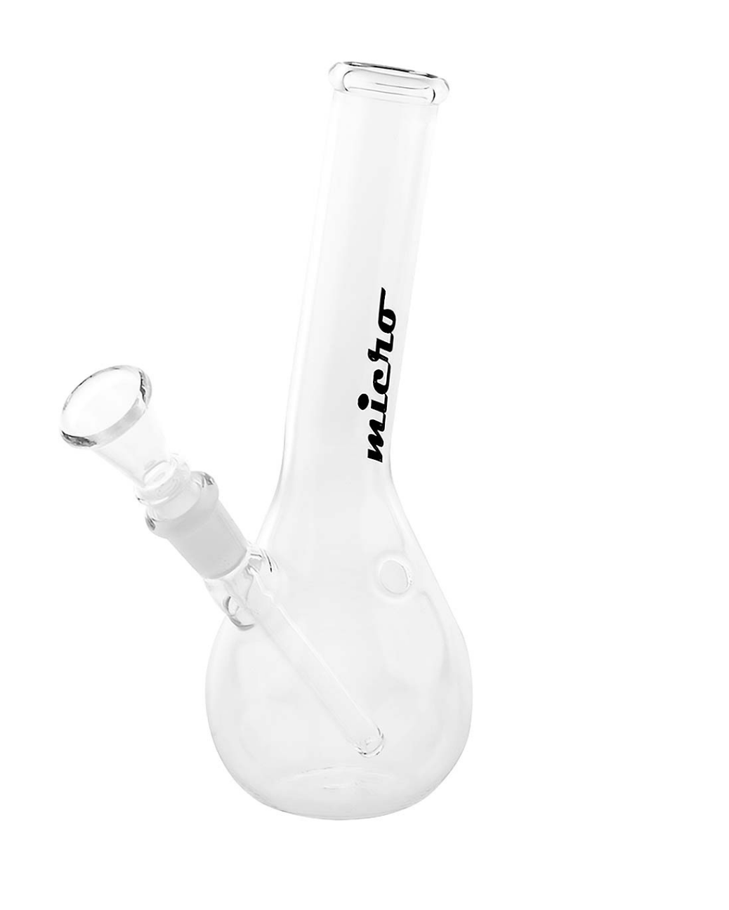 Gesamtansicht der Micro Bouncer Hangover Glasbong mit 19 cm Höhe und 14,5 mm Sockel.