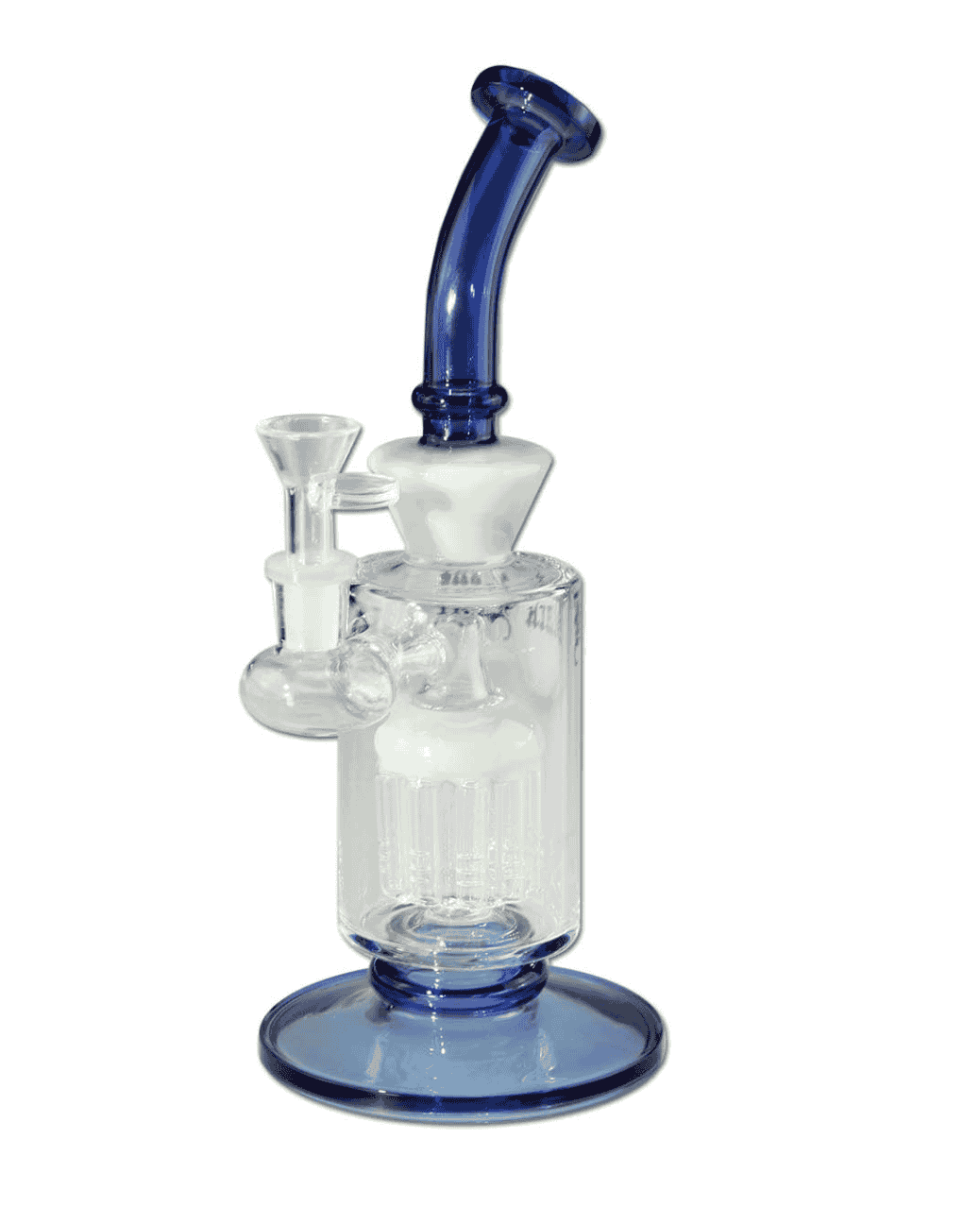 Detailaufnahme des 10-Arm-Baumperkolators im Black Leaf Bubbler, der für eine optimale Filtration sorgt
