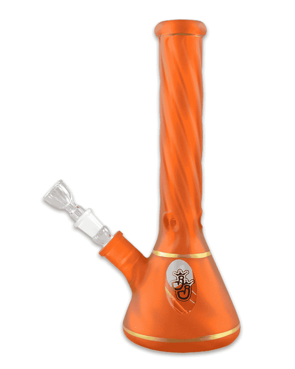 Orange Peel Bong mit gedrehtem Hals Detail