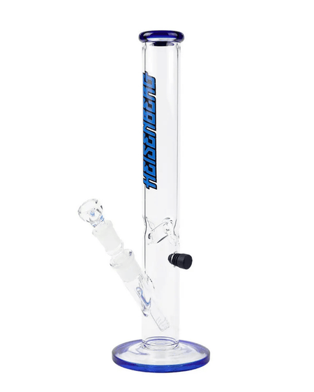 Seitenansicht der Payday 3.0 Glasbong von Heisenberg mit einer Höhe von 36 cm und einem Durchmesser von 4 cm