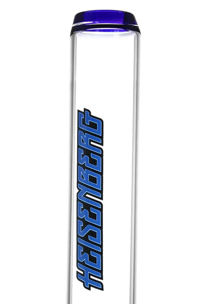 Schöne Player Large 3.0 Glasbong mit Kickloch, Kupplung und passendem Head/Kopf von Heisenberg zum Rauchen von Kräutern. 