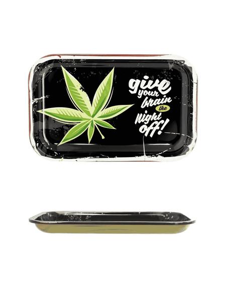 Bong Rolling Tray/Mixing Sheet BRAIN Rolling Tray, 28.5 x 18.5 cm