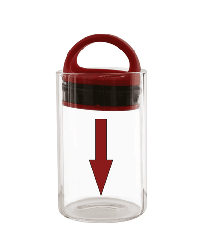 Glas Jar - Air Remover für Blüten