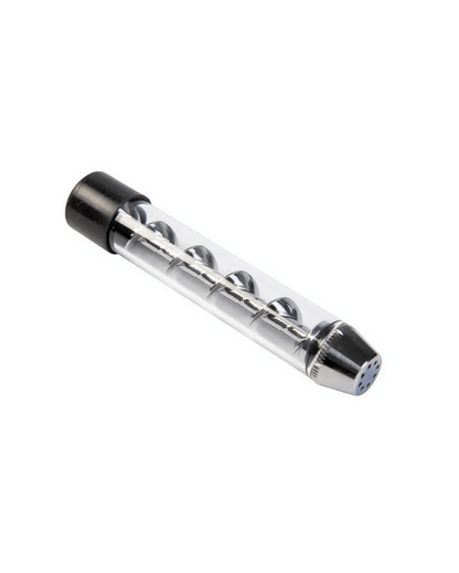 GlasBlunt Pfeife mit Spirale Silber Heisenberg